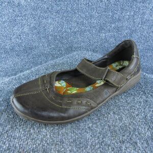 Born Women Mary Jane Shoes Size 8.5 Medium Brown Leather Hook & Loop‎